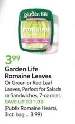 Publix Garden Life Romaine Leaves offer