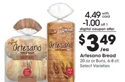 Ralphs Artesano Bread offer