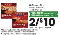 Ralphs DiGiorno Pizza offer