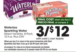 Ralphs Waterloo Sparkling Water offer