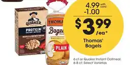 Ralphs Thomas' Bagels offer