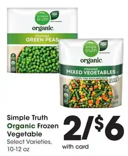 Ralphs Simple Truth Organic Frozen Vegetable offer