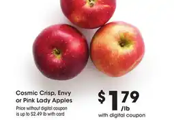 Ralphs Cosmic Crisp, Envy or Pink Lady Apples offer