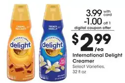 Kroger International Delight Creamer offer