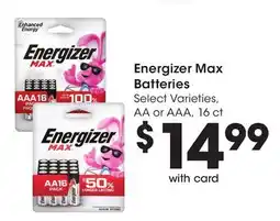 Ralphs Energizer Max Batteries offer