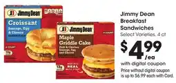 Ralphs Jimmy Dean Breakfast Sandwiches offer