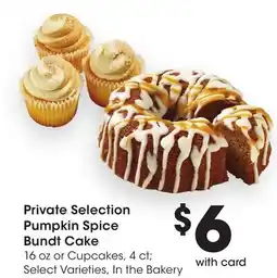Ralphs Private Selection Pumpkin Spice Bundt Cake offer