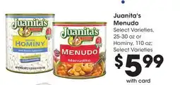 Ralphs Juanita's Menudo offer