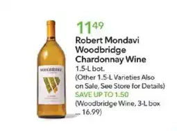 Publix Robert Mondavi Woodbridge Chardonnay Wine offer