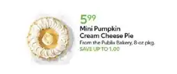 Publix Publix Bakery Mini Pumpkin Cream Cheese Pie offer