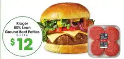Food 4 Less Kroger 80% Lean Ground Beef Patties offer