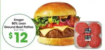 Food 4 Less Kroger 80% Lean Ground Beef Patties offer