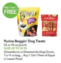 Publix Purina Beggin' Dog Treats offer