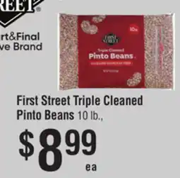Smart & Final First Street Triple Cleaned Pinto Beans offer