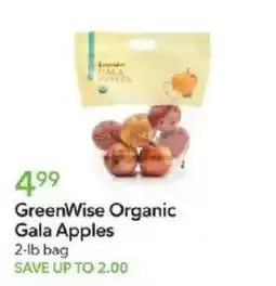 Publix GreenWise Organic Gala Apples offer