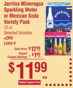 Smart & Final Jarritos Mineragua Sparkling Water or Mexican Soda Variety Pack offer