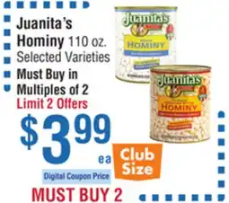 Smart & Final Juanita's Hominy offer