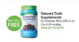 Publix Nature's Truth Magnesium Glycerinate Gummies offer