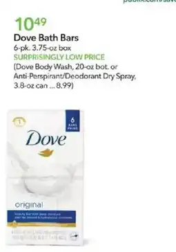 Publix Dove Bath Bars offer