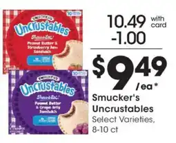 Kroger Smucker's Uncrustables offer