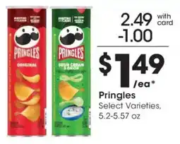 Kroger Pringles Select Varieties offer
