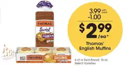 Kroger Thomas' English Muffins offer