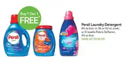 Publix Persil laundry detergent or ensueño fabric softener offer