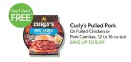 Publix Curly's Pulled Pork or Pulled Chicken or Pork Carnitas offer