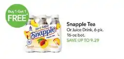 Publix Snapple Tea offer