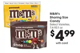 Kroger M&M's Sharing Size Candy offer