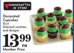 Pavilions Decorated Cupcakes offer