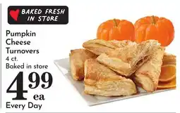 Pavilions Pumpkin Cheese Turnovers offer