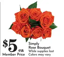 Pavilions Simply Rose Bouquet offer