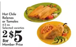 Pavilions Hot Chile Relenos or Tamales offer