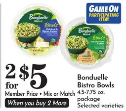 Pavilions Bonduelle Bistro Bowls offer