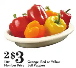 Pavilions Orange, Red or Yellow Bell Peppers offer