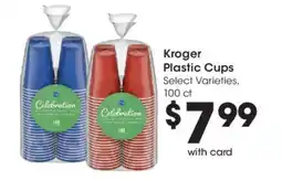 Kroger Kroger plastic cups offer
