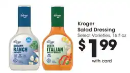 Kroger Kroger salad dressing offer