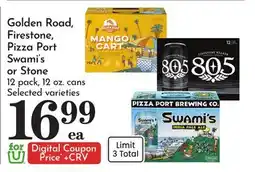 Pavilions Golden Road, Firestone, Pizza Port Swami's or Stone offer