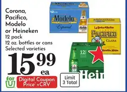 Pavilions Corona, Pacifico, Modelo or Heineken offer