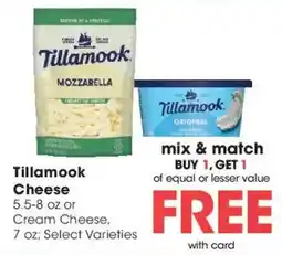 Kroger Tillamook Cheese offer