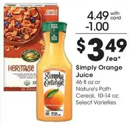 Kroger Simply Orange Juice offer