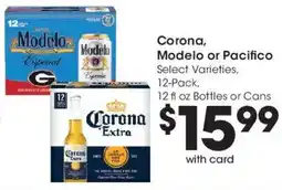Kroger Corona, Modelo or Pacifico offer