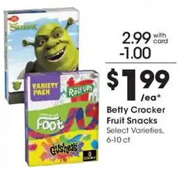 Kroger Betty Crocker Fruit Snacks offer