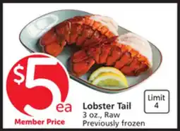 Albertsons Lobster Tail offer