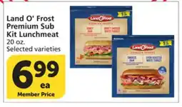 Albertsons Land O' Frost Premium Sub Kit Lunchmeat offer