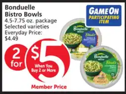 Albertsons Bonduelle Bistro Bowls offer