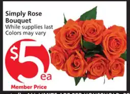 Vons Simply Rose Bouquet offer