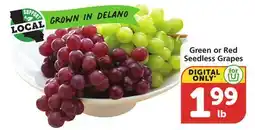 Vons Green or Red Seedless Grapes offer