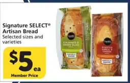 Vons Signature SELECT Artisan Bread offer